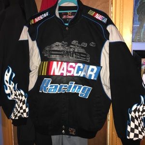 RARE VINTAGE Nascar JH Design Racing Jacket Medium